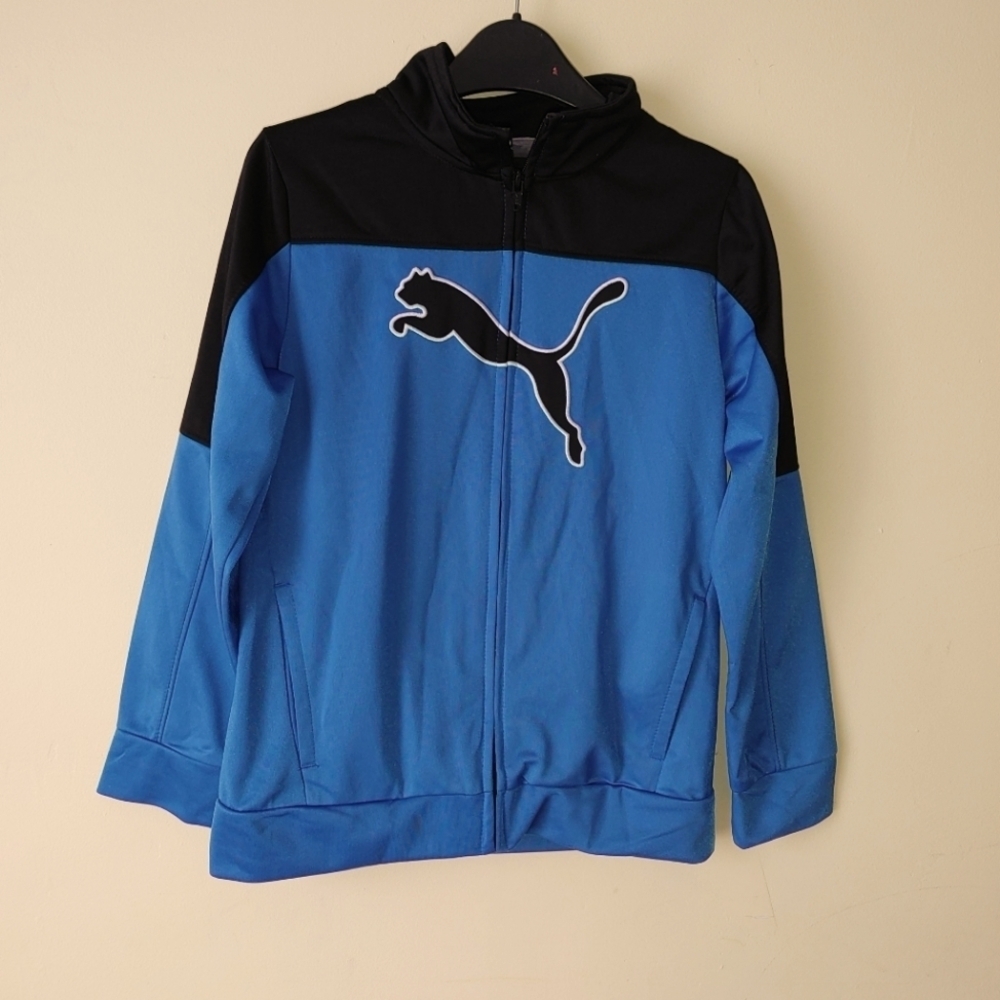 Puma kids Jacket size 10 Blue and black